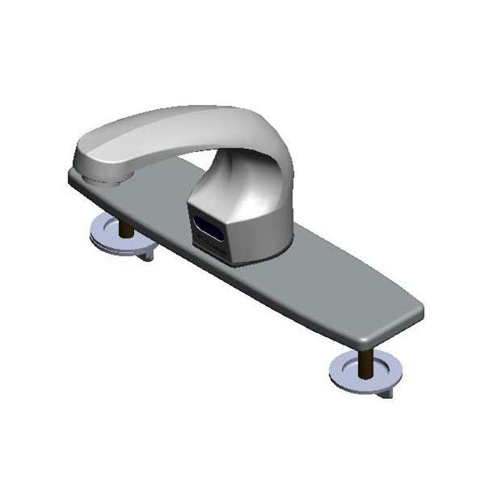 ChekPoint Electronic Faucet, Deck Mount, Single Hole Spout, AC/DC Module, 8" Deck Plate