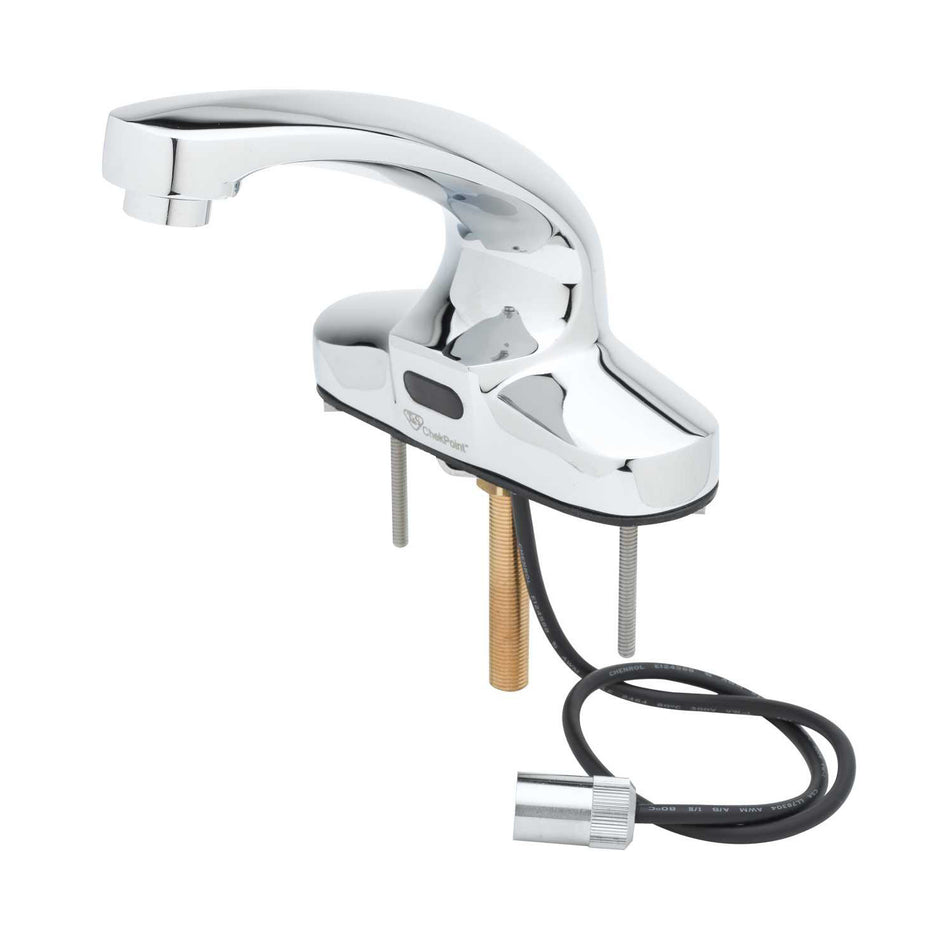 T&S EC-3103 Deck Mount Electronic Faucet - 4" Centers, Cast Spout, 100-240v/1ph