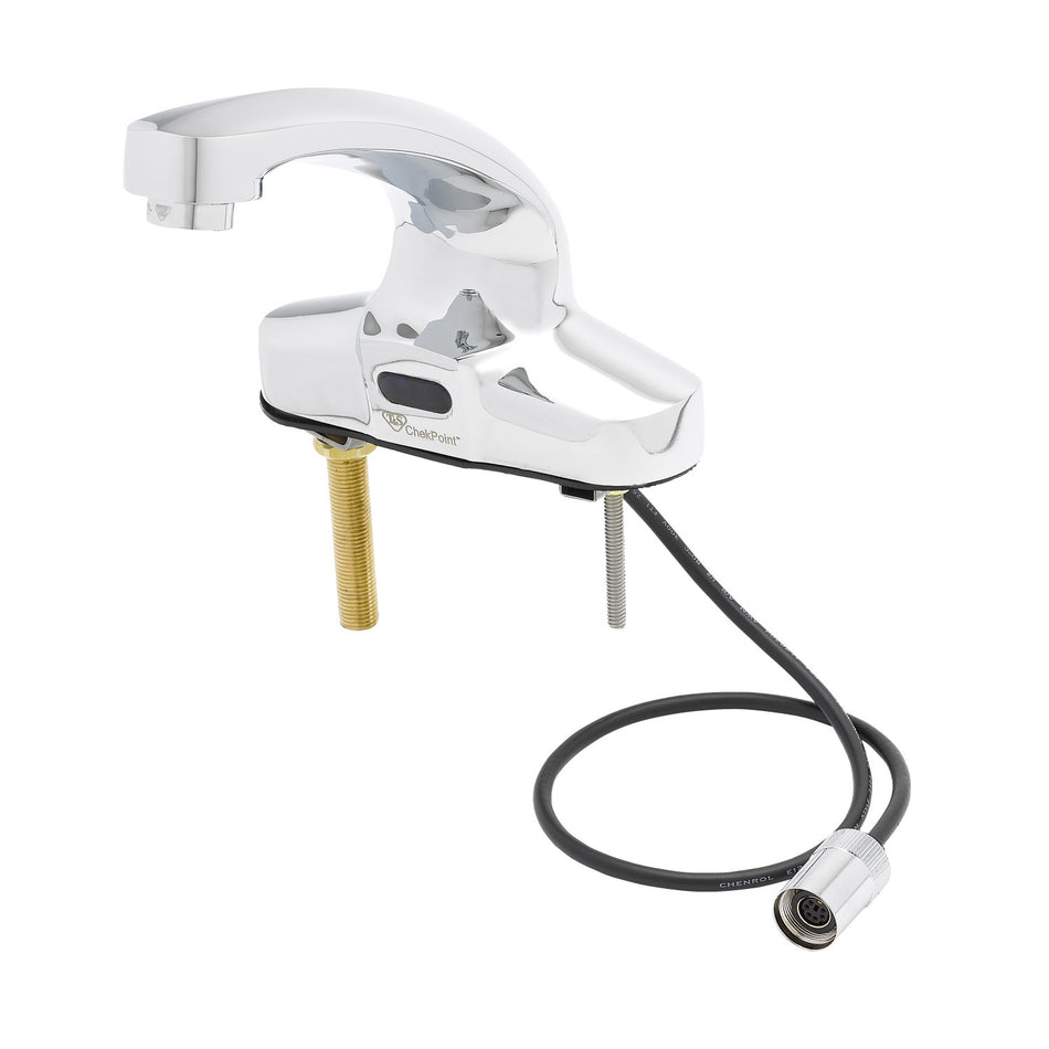 T&S EC-3104-VF05 Deck Mount Electronic Faucet - 4" Centers, Cast Spout, 100-240/1ph