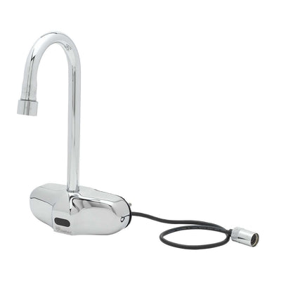 T&S Brass EC-3105-LMV ChekPoint 4" Wall Mount Sensor Gooseneck Faucet - Less Mixing Valve