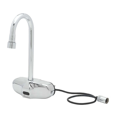 T&S Brass EC-3105-VF10 ChekPoint 4" Wall Mount Sensor Gooseneck Faucet - 1.0 GPM VR Aerator