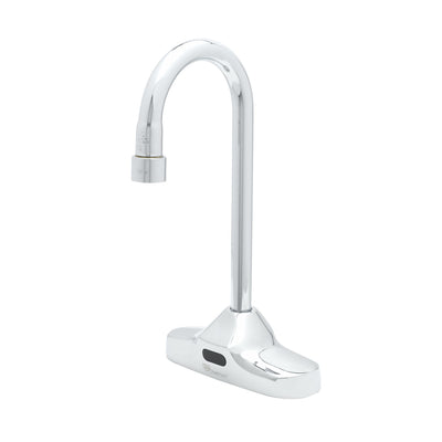 T&S Brass EC-3107 ChekPoint Sensor Gooseneck Faucet - 4" Deck Mount Polished Chrome