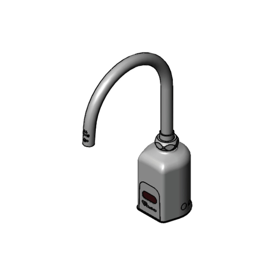 ChekPoint Above-Deck Electronic Faucet, Single Hole Deck Mount, Plain End Gooseneck, 1.0 GPM / 3.8 LPM Flow Control