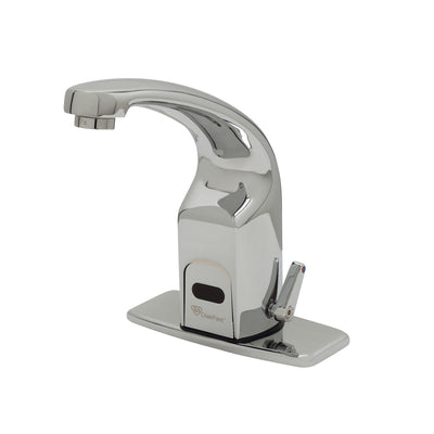 T&S Brass EC-3132-4DP ChekPoint Sensor Faucet - 4" Deck Plate, Cast Spout & 2.2 GPM VR Aerator