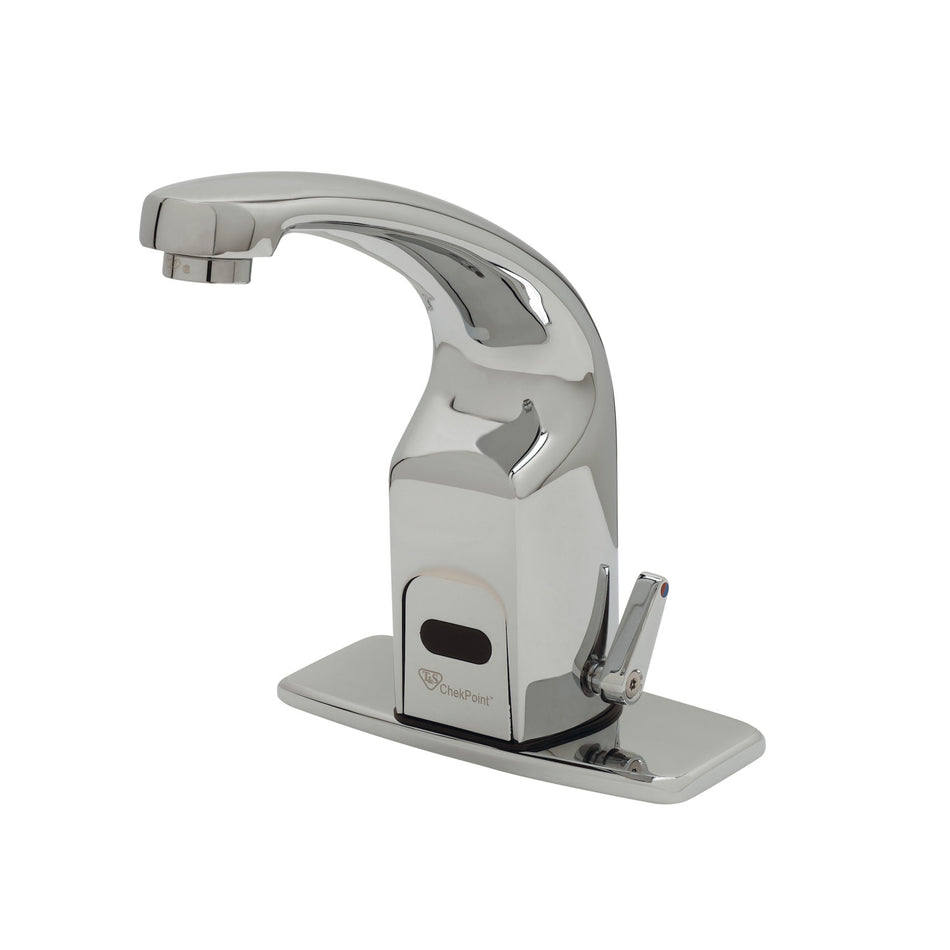 ChekPoint Above Deck Electronic Faucet, 4" Forged Deck Plate, Cast Spout w/ 2.2 GPM / 8.3 LPM VR Aerator