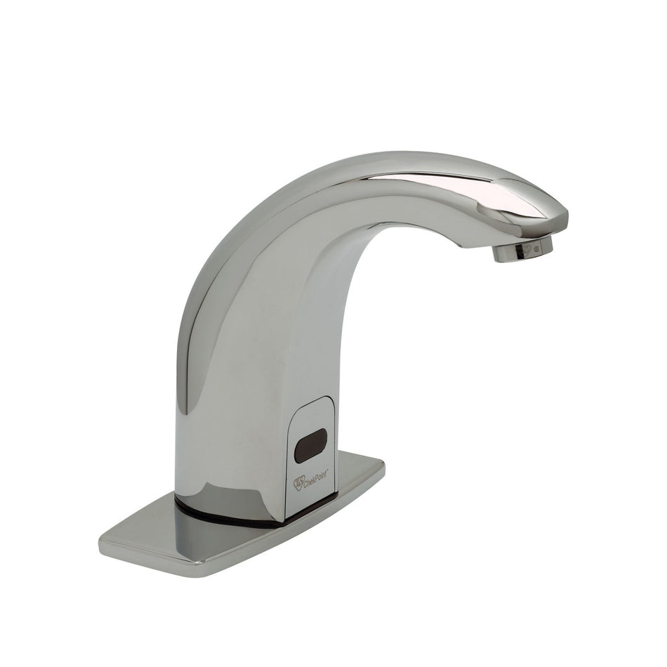 ChekPoint Above-Deck Electronic Faucet, 4" Deck Plate, Contemporary Spout, 2.2 GPM / 8.3 LPM VR Aerator