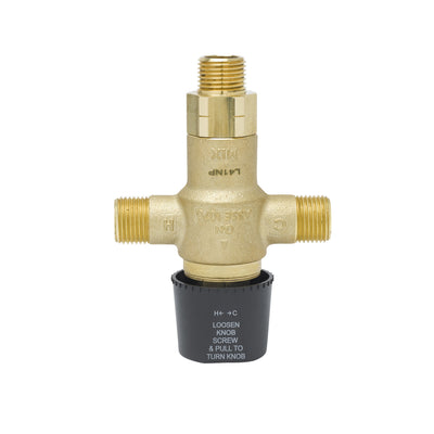 T&S Brass EC-TMV Thermostatic Mixing Valve - 1/2" Male Fittings for Sensor Faucets