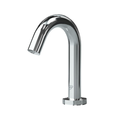 T&S Brass ECW-3150 WaveCrest Chrome Gooseneck Sensor Lavatory Faucet - Single Hole Deck Mount