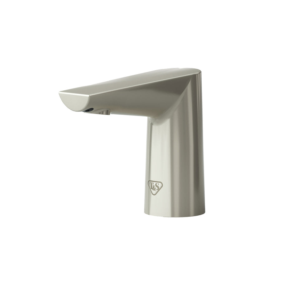 WaveCrest Lavatory Sensor Faucet, Brushed Nickel, 0.5 GPM / 1.9 LPM VR Hidden Spray Device, Low Flow Hydrogenerator