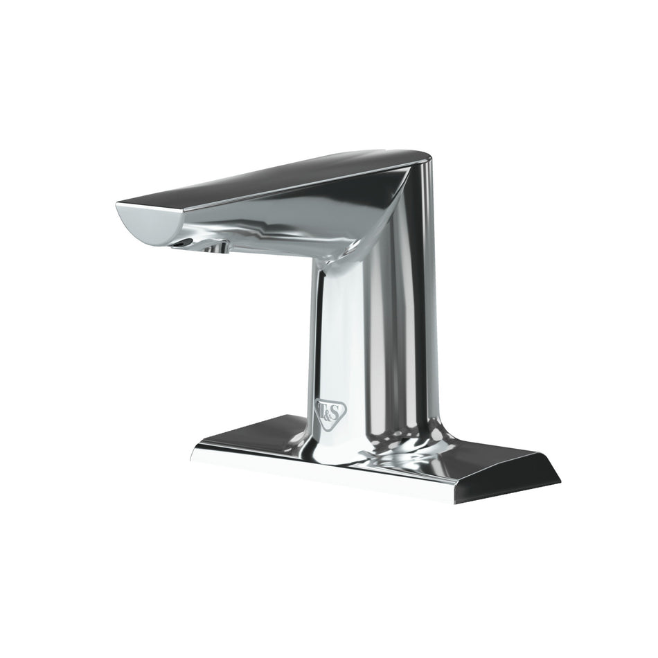 WaveCrest Lavatory Sensor Faucet, 4" Deck Mount, Polished Chrome, 0.5 GPM / 1.9 LPM VR Hidden Spray Device