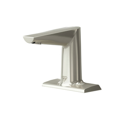 T&S Brass ECW-3163-BN-HG WaveCrest Brushed Nickel Medical Sensor Faucet - 4" Mount & Hydrogenerator