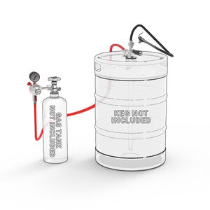 Micro Matic EZ-TAP-H-LC 12 Inch CO2 System with American Party Dispensing