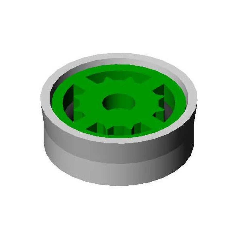 T&S Brass FD15 1.5 GPM Flow Control Disc - Green Insert for Commercial Faucets