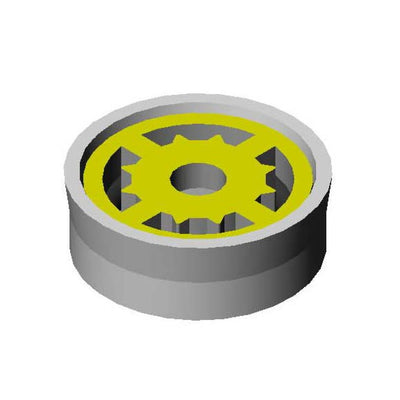 T&S Brass FD22 2.2 GPM Flow Control Disc - Yellow Insert for Commercial Faucets