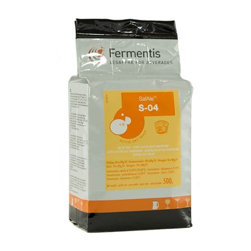 Fermentis SafAle™ S-04 - 500g Bulk Brick English Ale Yeast