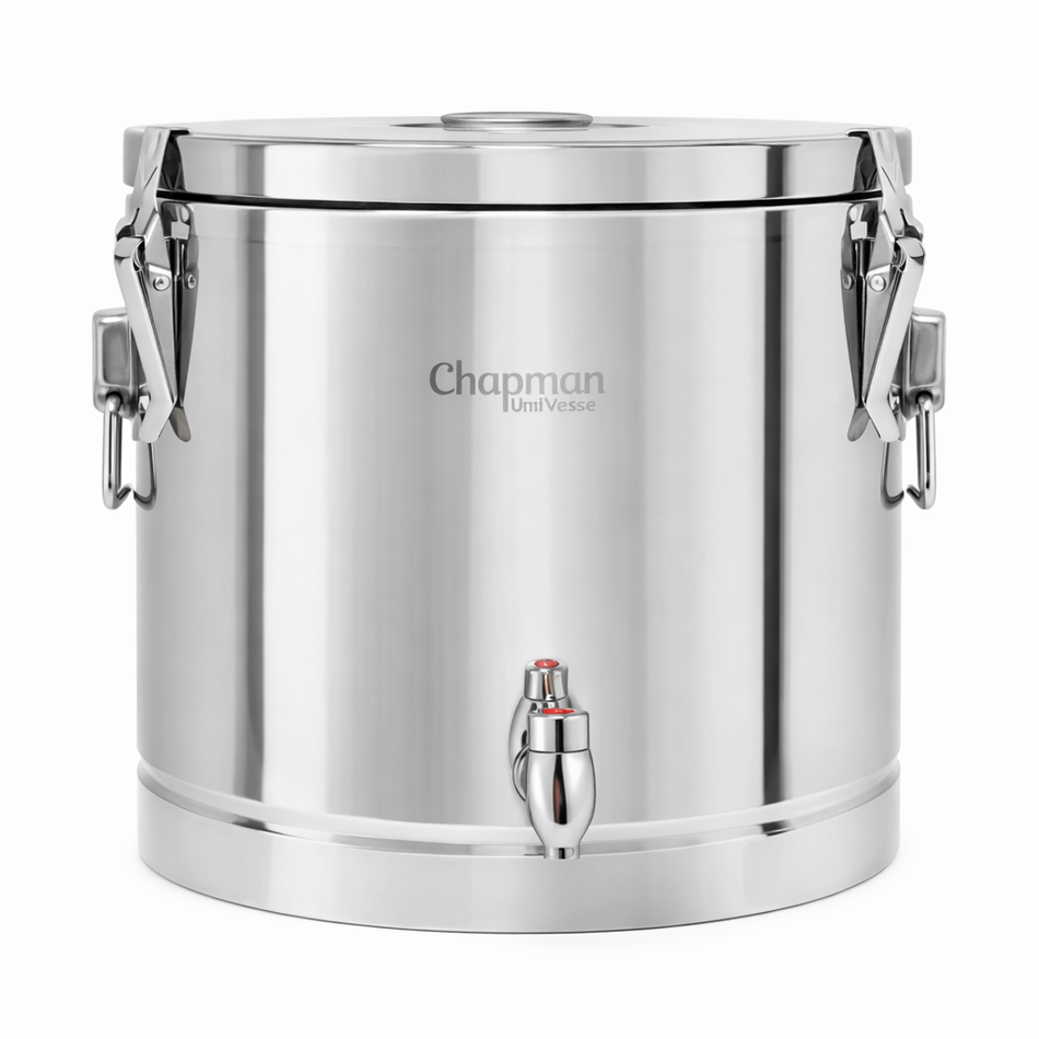 5 Gallon Insulated Stainless Steel Beverage Dispenser - Heavy Duty