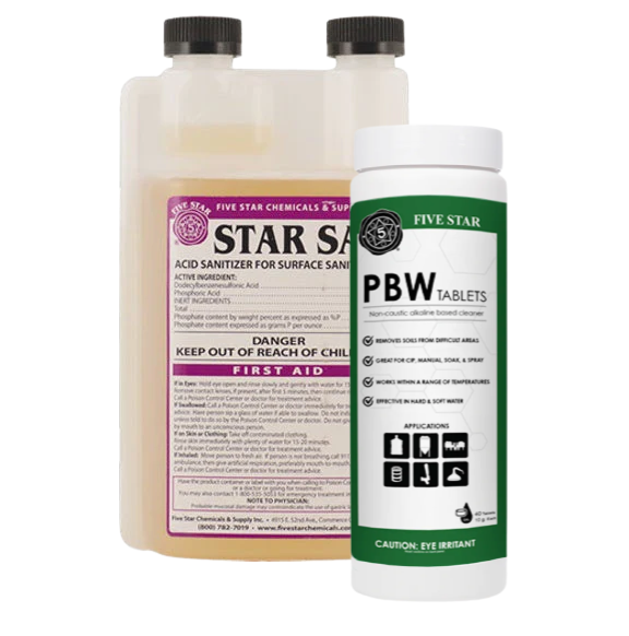Fusti Tank Cleaning & Sanitizing Kit | StarSan + PBW Tablets
