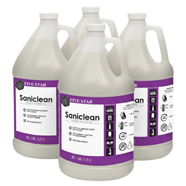 Five Star SaniClean Low-Foam Sanitizer - Case of 4 Gallons