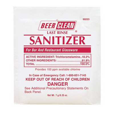 Micro Matic 90223 1/4 Oz Pouches Beer Clean Sanitizer 100 Count Pack