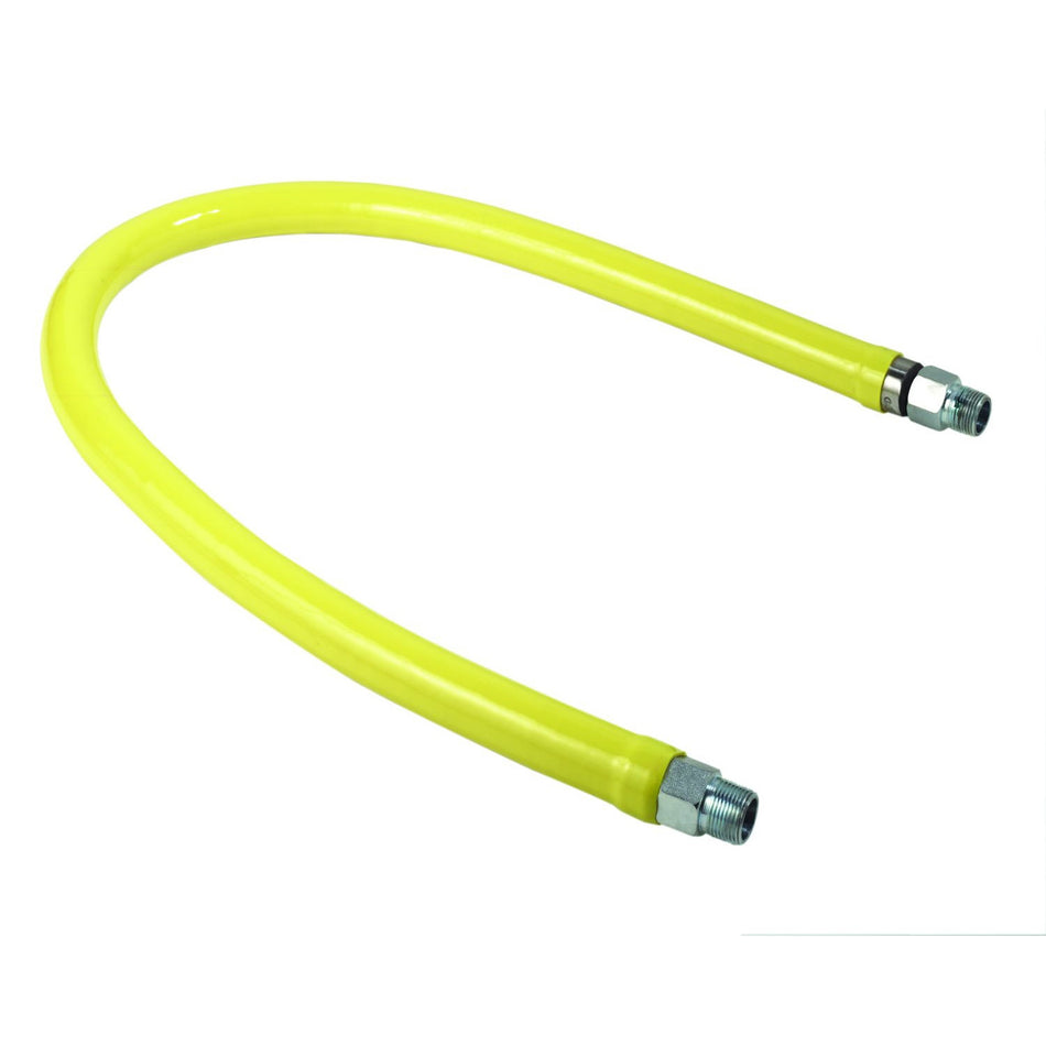 T&S Brass HG-2D-36 3/4" NPT x 36" L Gas Connector Hose - Stainless Steel Male/Male Connections