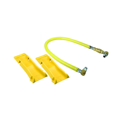 T&S Brass HG-4C-60S-PS 1/2" NPT x 60" L Gas Connector Kit - SwiveLink & Posi-Set