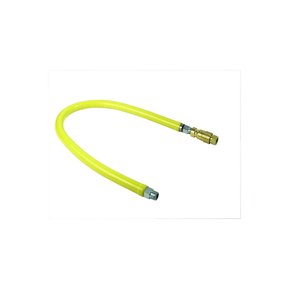 T&S HG-4D-48-RC 48" Gas Connector Hose w/ Quick Disconnect & Cable Kit - 3/4" NPT