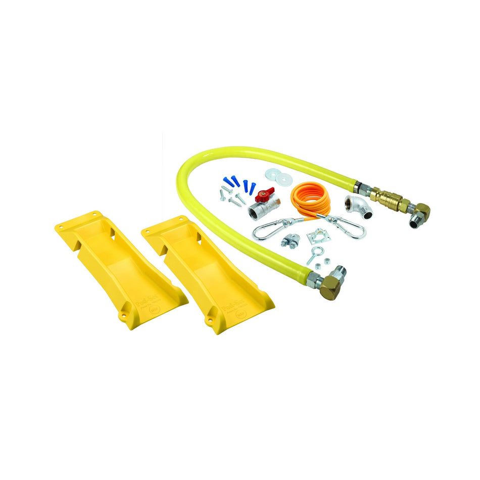 T&S Brass HG-4D-60SK-PS Gas Hose Kit - 60" SwiveLink w/ POSI-SET