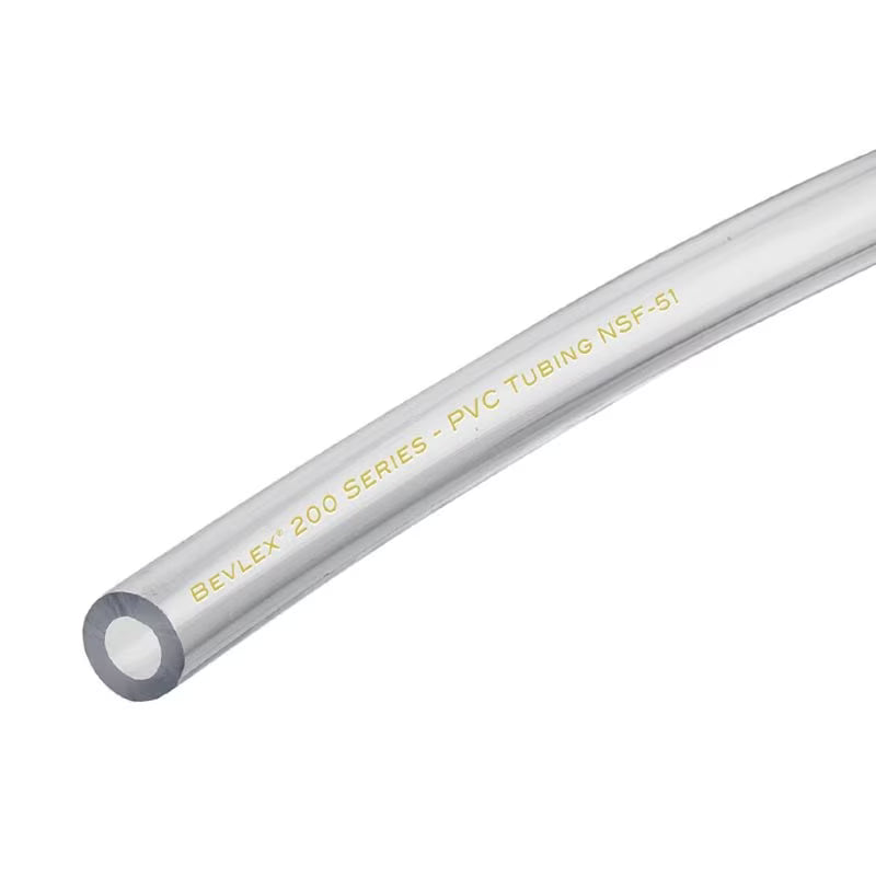 100' Roll - 3/8" ID x 5/8" OD Bevlex® #200 PVC Bag-in-Box Beverage Tubing – Clear