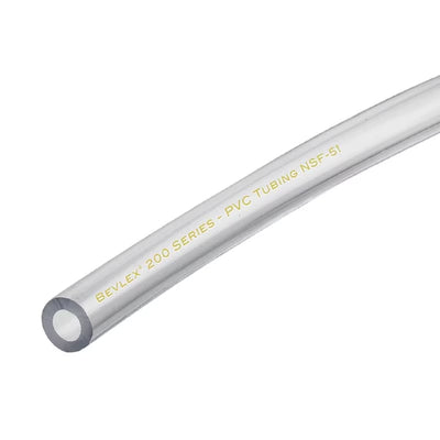 100' Roll - 3/8" ID x 5/8" OD Bevlex® #200 PVC Bag-in-Box Beverage Tubing – Clear