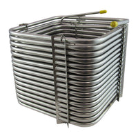 UBC Group 120 ft Stainless Steel Jockey Box Cooling Coil 5/16" OD 9 x 9 x 9