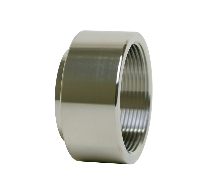2.5" Butt-Weld X Female NPT Adapter - Machine Finish (22WB)  - T316L Stainless Steel - Wayland Industries - W622WB-25