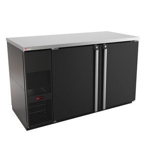 Micro Matic MBB58-E 59 Inch Refrigerated Back Bar Cabinet 23.7 cu ft with Two Solid Doors