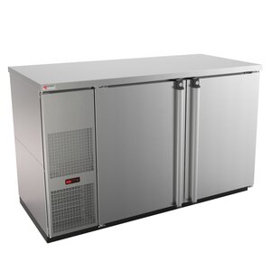 Micro Matic MBB58S-E 59-1/2 Inch Refrigerated Back Bar Cabinet 23.7 cu ft Two-section