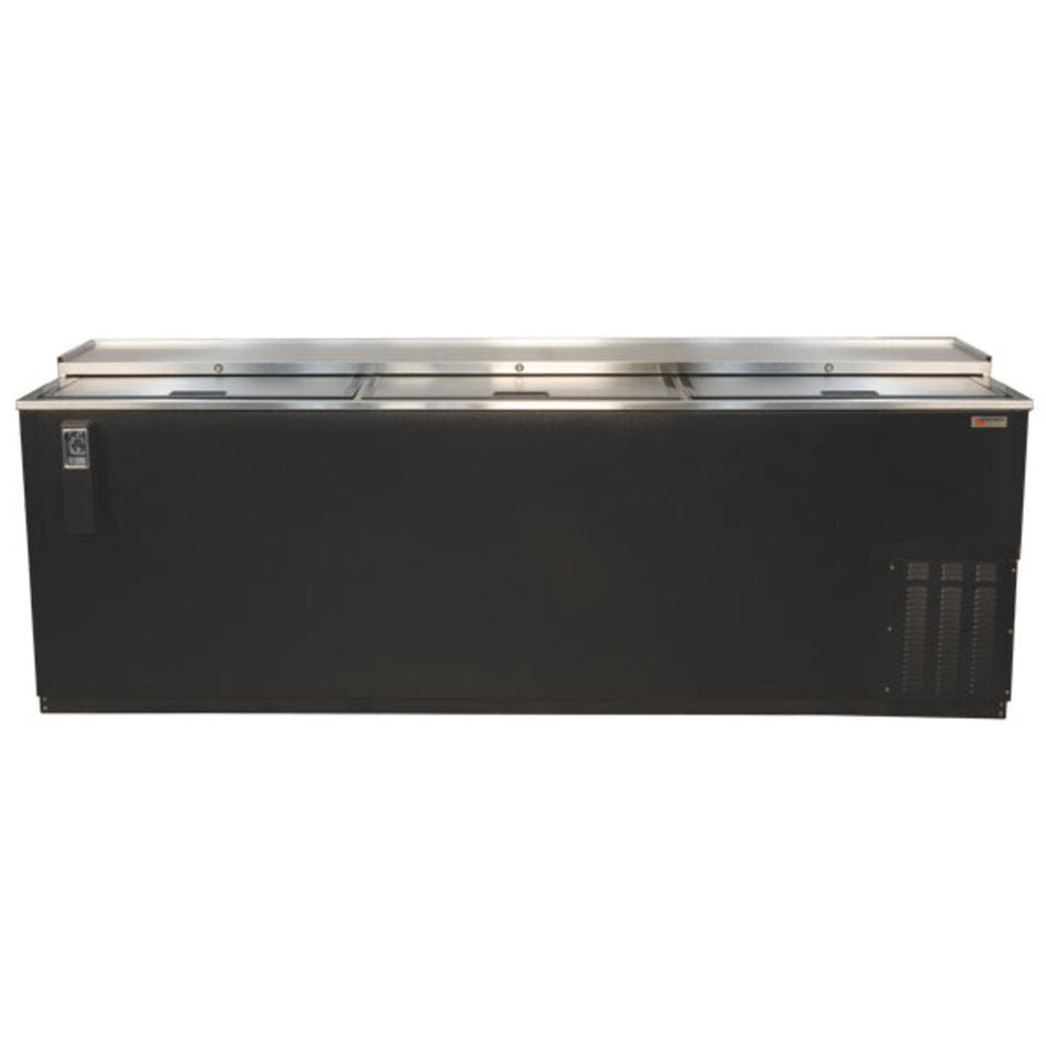 Micro Matic Pro-Line™ 80" Commercial Bottle Cooler | Stainless Steel, 7 Dividers, High-Capacity Bar Refrigeration