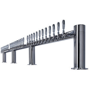 Micro Matic METRO-HH-36PSSKR 36 Faucet Glycol Cooled Draft Beer Tower Stainless Steel