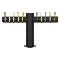 Micro Matic METRO-T-10MBKR Metropolis "T" 10-Faucet Tower - Matte Black