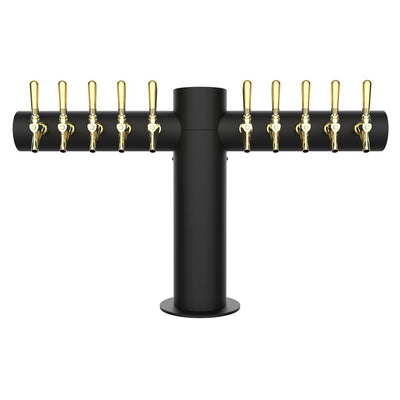 Micro Matic METRO-T-10MBKR Metropolis "T" 10-Faucet Tower - Matte Black
