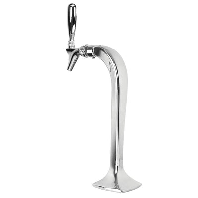 Micro Matic MM1091K 4-3/8 Inch Width Glycol Cooled Draft Beer Tower Countertop Polished Stainless Steel