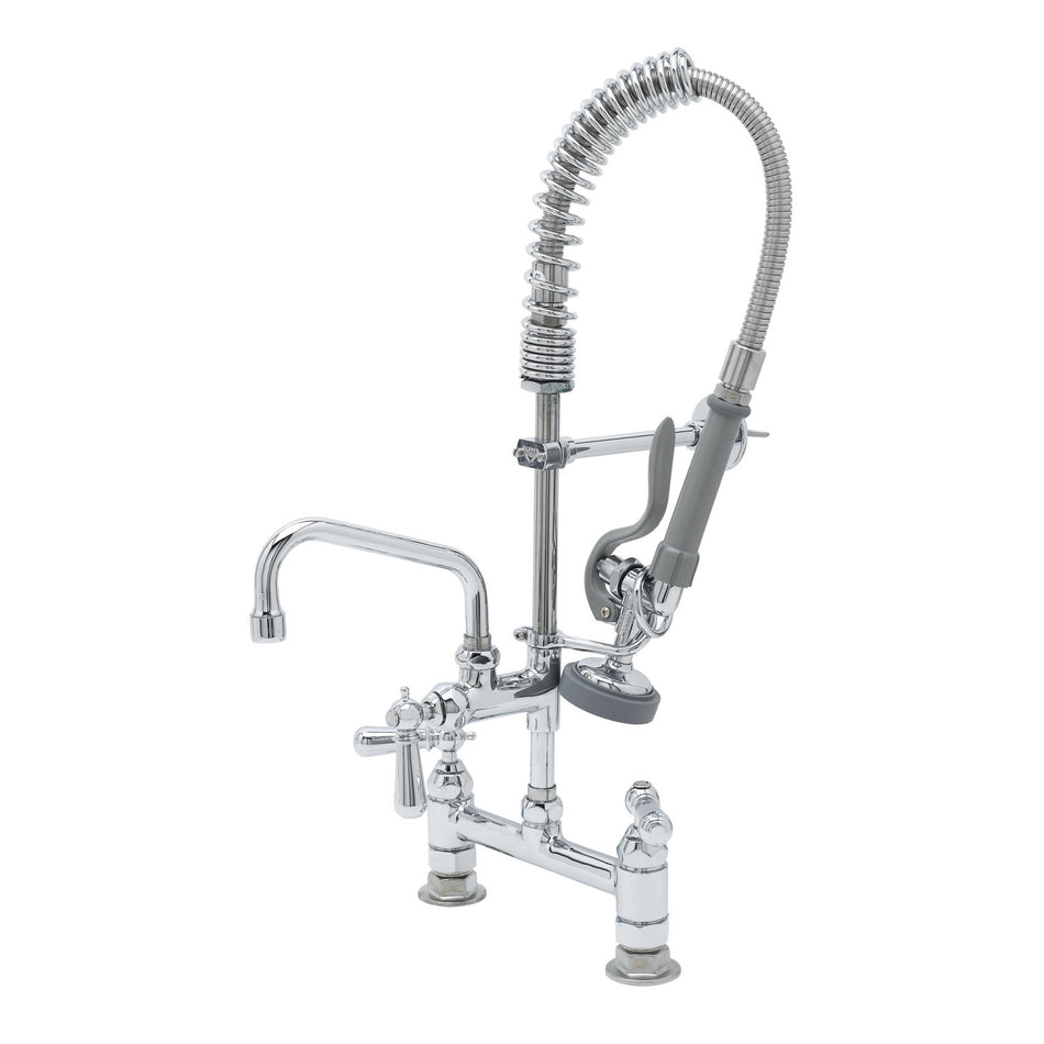 T&S MPZ-8DCN-06 24 9/16"H Deck Mount Pre Rinse Faucet - 1.15 GPM, Base with Nozzle