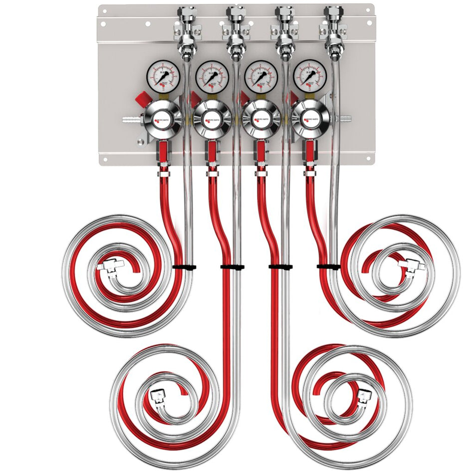 Micro Matic 83415-PP Quadruple Gauge Secondary Regulator Panel Kit