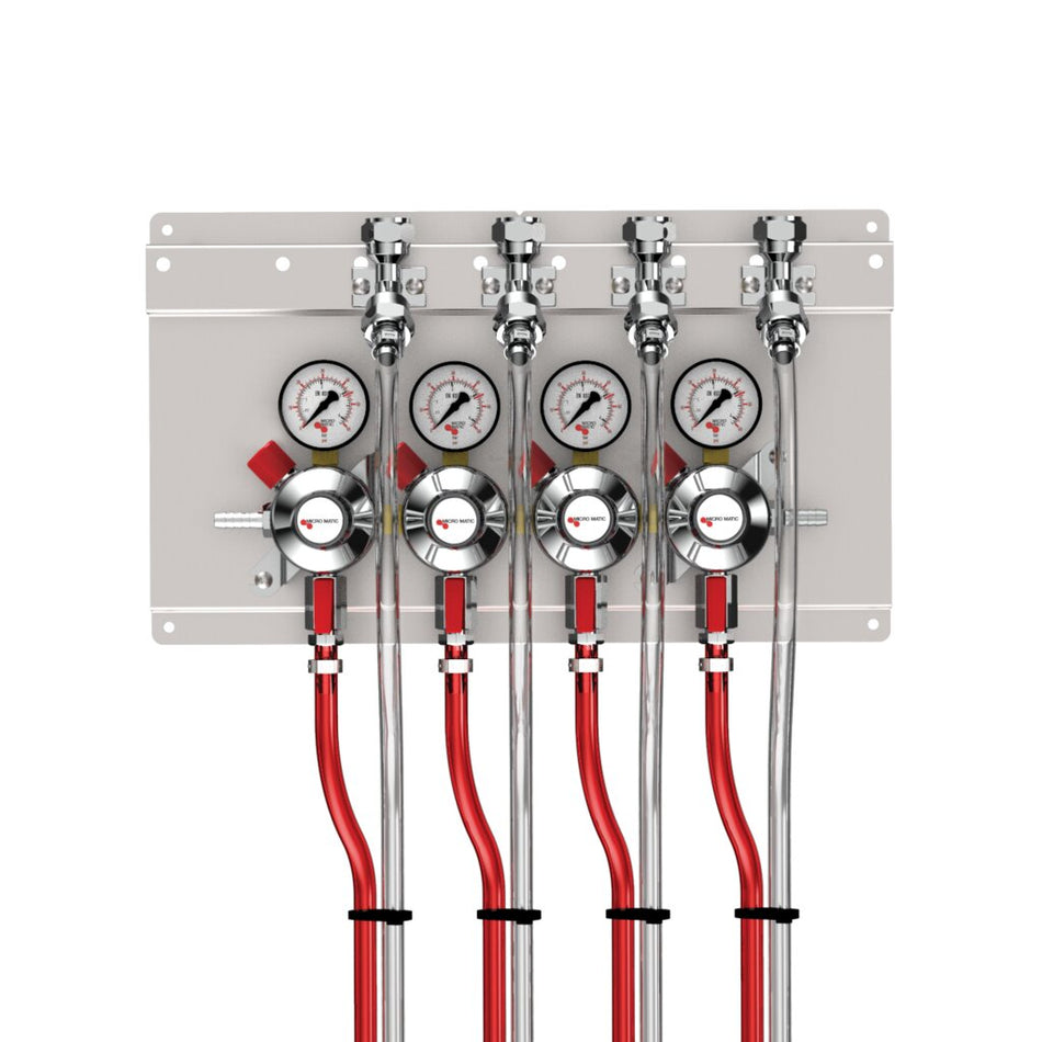 Micro Matic 83415-PP Quadruple Gauge Secondary Regulator Panel Kit