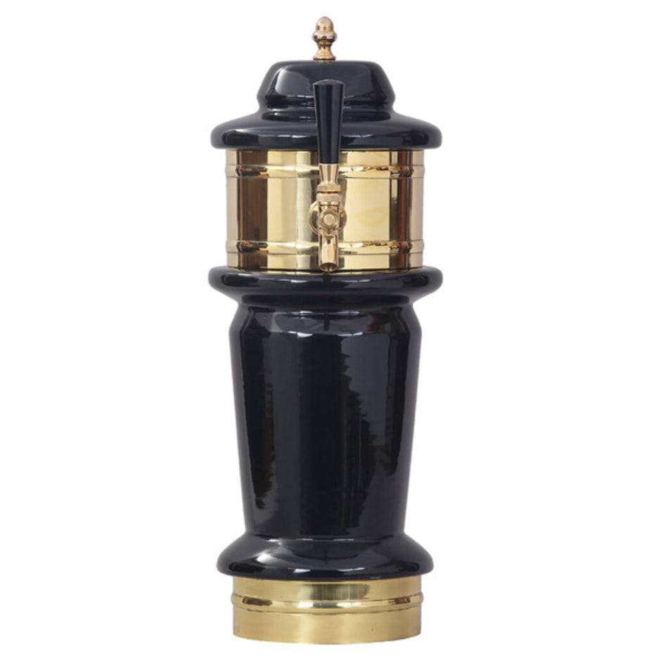 Micro Matic CT300-1 Monaco Ceramic Draft Beer Tower – 1 Faucet – Air Cooled – Midnight Blue Finish – Chrome or Brass Hardware
