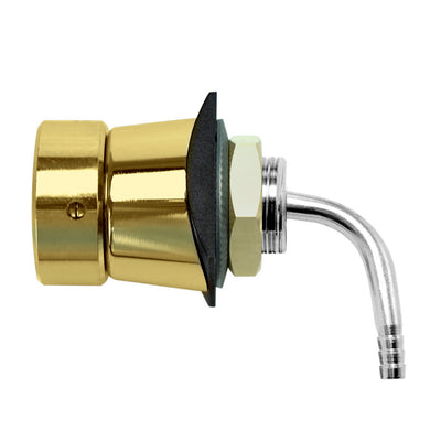 Micro Matic 4329ABR-3E Brass Elbow Shank Assembly - 3-1/8" Long, 3/16" Bore