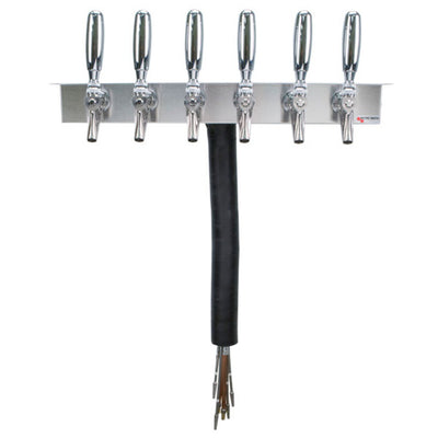 Micro Matic UCM-6-SSKR Underbar Draft Dispenser - 21" Wide, 6 Faucets, Glycol Cooled
