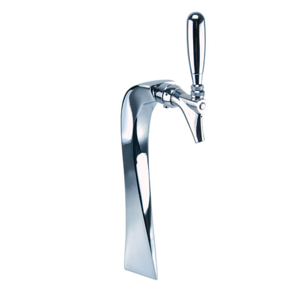 Micro Matic E-G5-1-C-A Edge Single Faucet Draft Beer Tower – Chrome Finish, Air-Cooled, Commercial Grade
