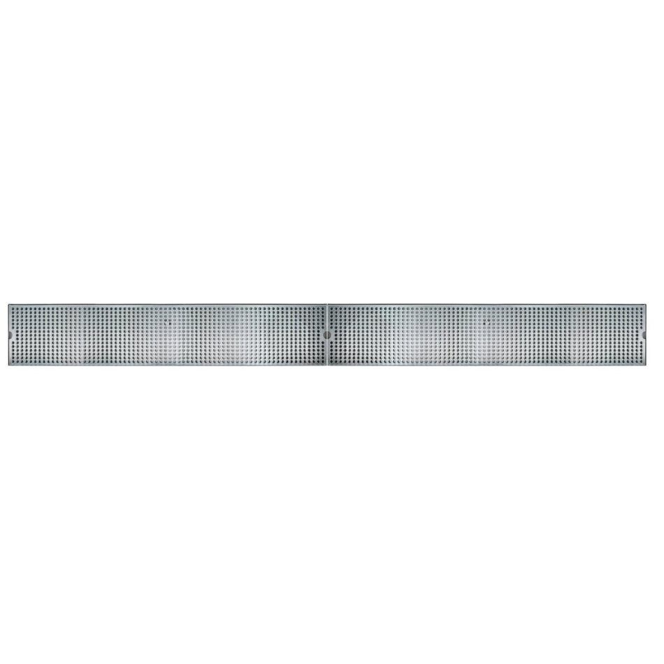 Micro Matic DP-820D-84 Surface Mount Drip Tray Trough w/ 5/8" Drain - 84"W x 8"D, Stainless Steel