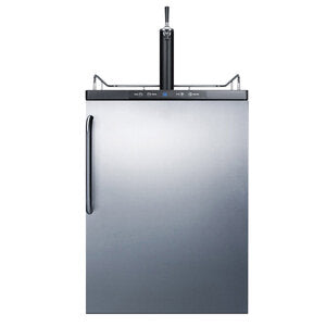 Micro Matic MM-SBC635MBISSTB 24 Inch Draft Beer Cooler Dispenser Built-in and Freestanding