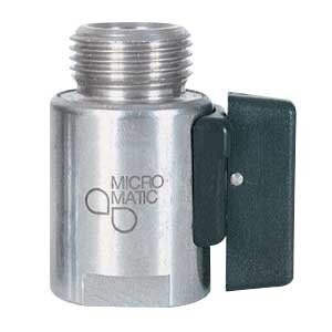 Micro Matic 7419-1 Straight Beer Tap Shut Off Valve, 304 Stainless Steel
