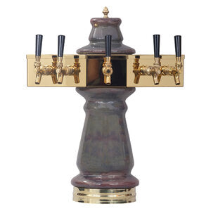 Micro Matic CT500E-5 7-1/2 Inch Diameter Air Cooled Draft Beer Tower Countertop Ceramic