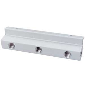 Micro Matic 751-364 Gas Distributor Manifold 3-way Aluminum Construction